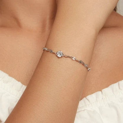 Sterling Zilveren Glitter armband